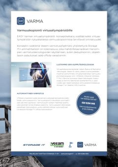 EASY Varma Virtuaaliymparistöt -tuotekortti